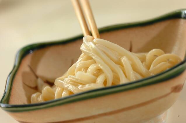 豚肉とシメジのつけうどんの作り方の手順9