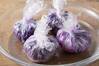 黒ごまスープの紫ロールキャベツの作り方の手順5