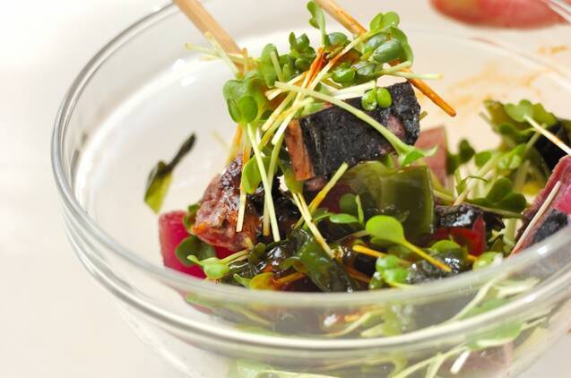 カツオのピリ辛和えの作り方の手順2