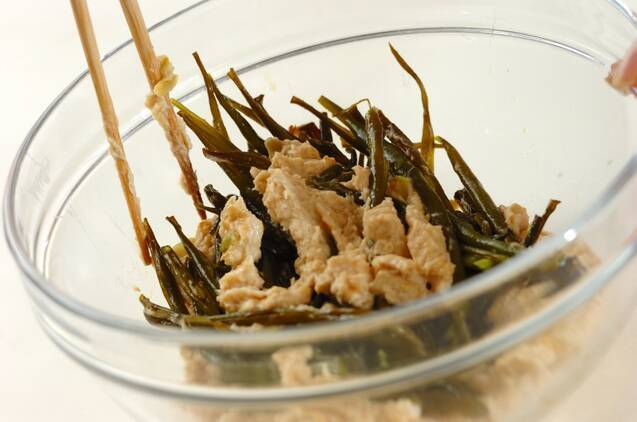 サヤインゲンのベジヌードルサラダの作り方の手順3