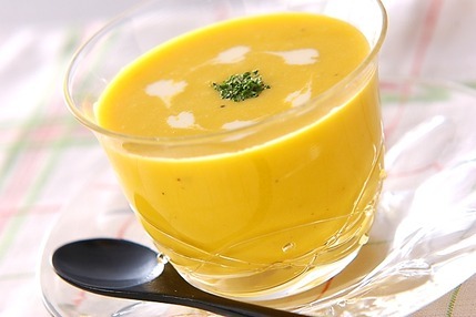 豆腐パンプキンスープ