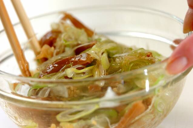 おつまみネギ塩メンマの作り方の手順2