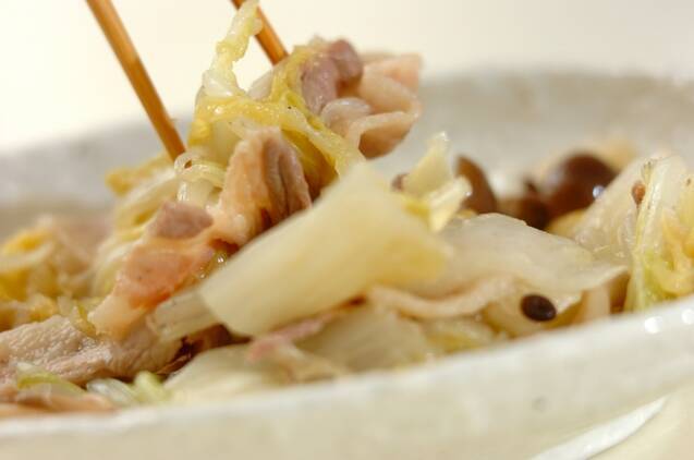 豚しゃぶと白菜の蒸し煮の作り方の手順5