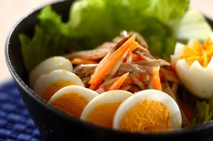 レンジゴボウのサラダ