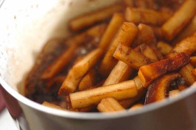 ゴボウのバルサミコ煮の作り方の手順3