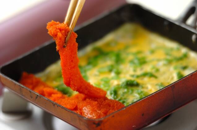 明太卵焼きの作り方の手順3