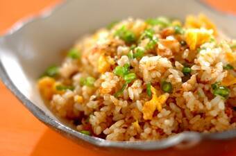 明太子とザーサイのチャーハン