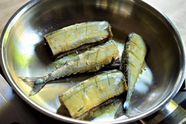 サンマのスパイス煮の作り方の手順7
