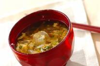 玉ネギのかきたま汁