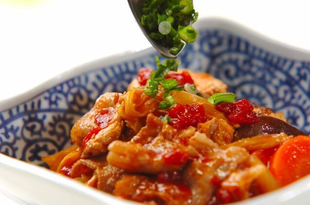 トマト豚すきの作り方の手順4