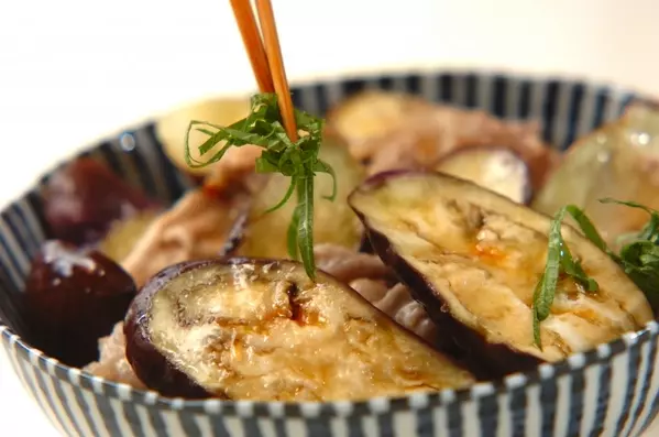 ナスと豚肉の重ね蒸しの作り方2