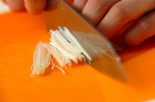 揚げサンマの香味ネギソースの作り方の手順2