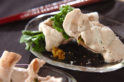 豚肉とクレソンのしゃぶしゃぶ