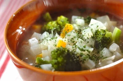 ダイス野菜スープ レシピ 作り方 E レシピ 料理のプロが作る簡単レシピ