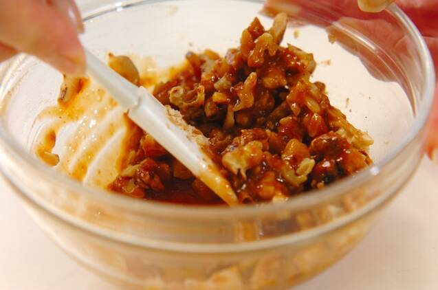 カボチャのクルミみそ和えの作り方の手順2