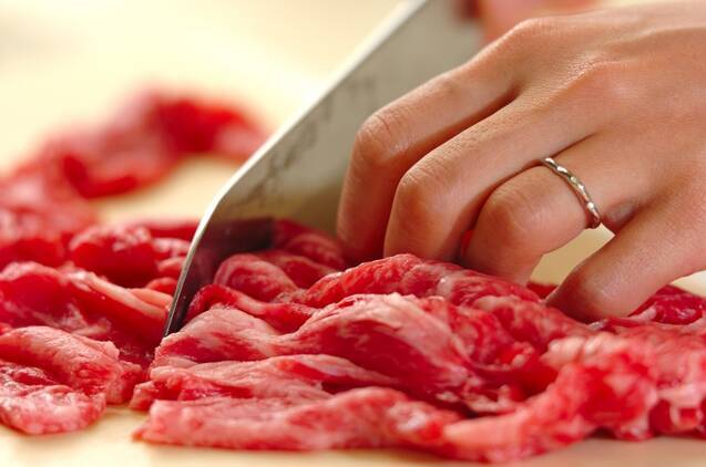 サラダ仕立て牛しゃぶの作り方の手順1