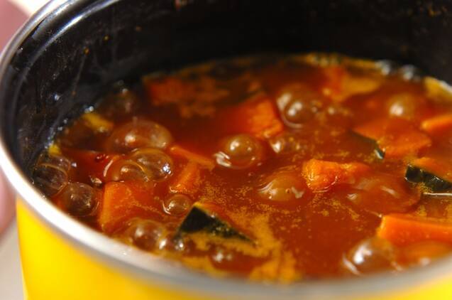 カボチャぜんざいの作り方の手順2