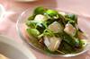 ホタテとベビーリーフのカルパッチョ