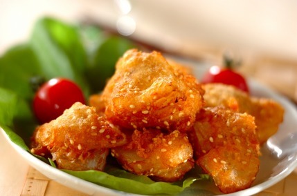 玉ネギとツナの揚げ物