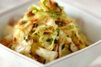 キャベツのネギおかか和え