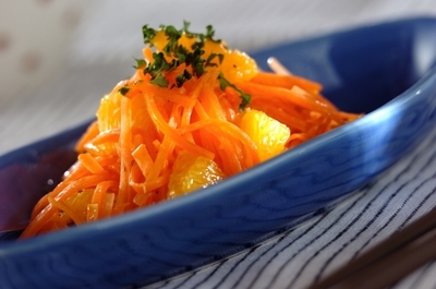 ニンジンとオレンジのサラダ 副菜 レシピ 作り方 E レシピ 料理のプロが作る簡単レシピ