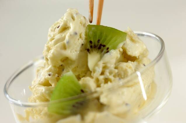 キウイのアイスクリームの作り方の手順5