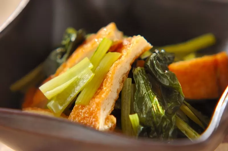 小松菜と油揚げのだし浸し 副菜 レシピ 作り方 E レシピ 料理のプロが作る簡単レシピ