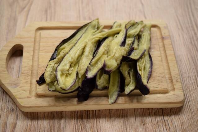 レンジで簡単！蒸しナスと豚肉のサッパリ梅だれの作り方の手順8