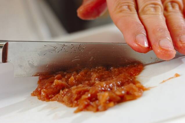 カブの梅和えの作り方の手順2