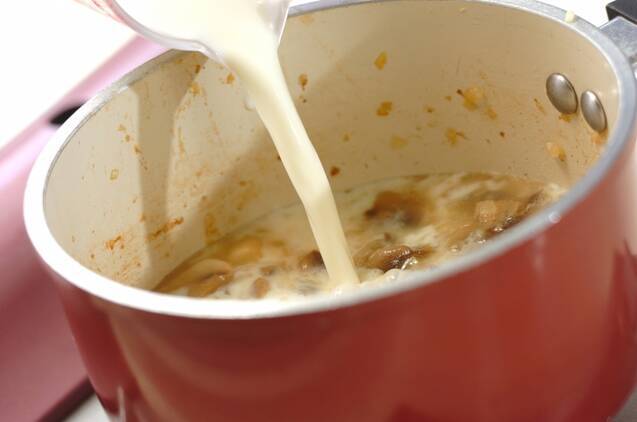 マッシュルームのポタージュスープの作り方の手順5