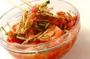 生ハムとツナの冷製トマトスパゲティーの作り方1