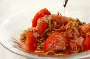 生ハムとツナの冷製トマトスパゲティーの作り方4