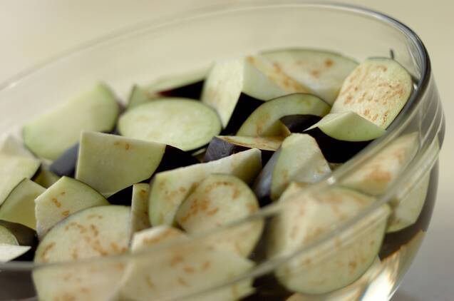 麻婆ナスの作り方の手順1