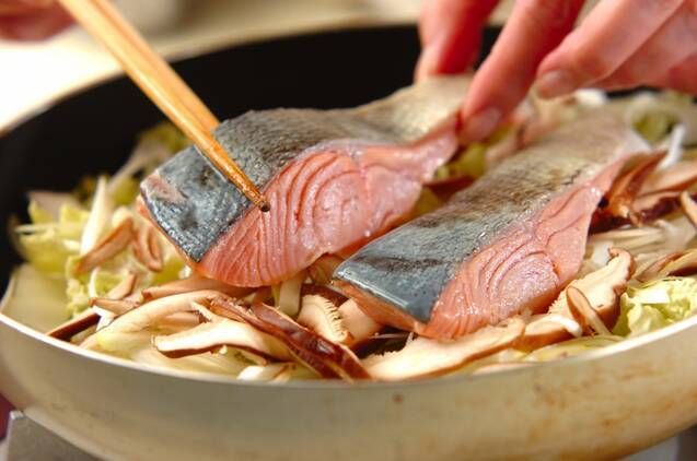 みそ鮭丼の作り方の手順3