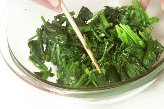 ほうれん草のおひたしの作り方の手順2