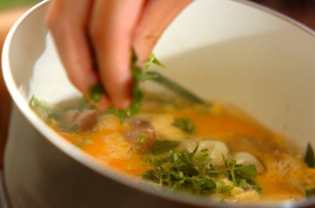 とろとろ親子丼の作り方の手順8