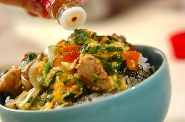 とろとろ親子丼の作り方の手順9