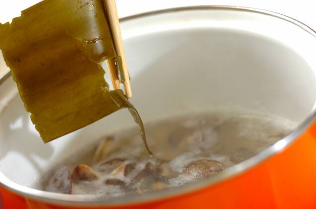 アサリ汁の作り方の手順3