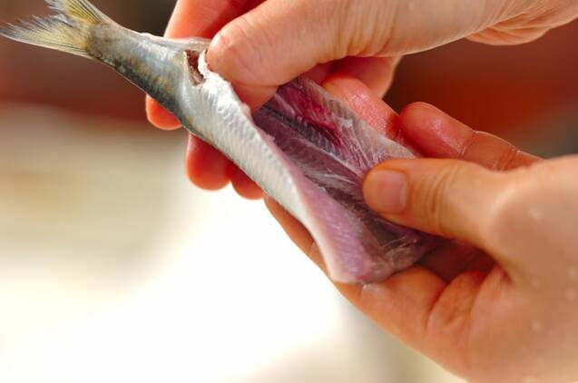 イワシのサッと煮の作り方の手順2