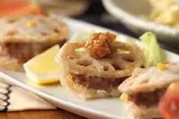 レンコンのはさみ揚げ