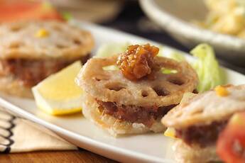 レンコンのはさみ揚げ