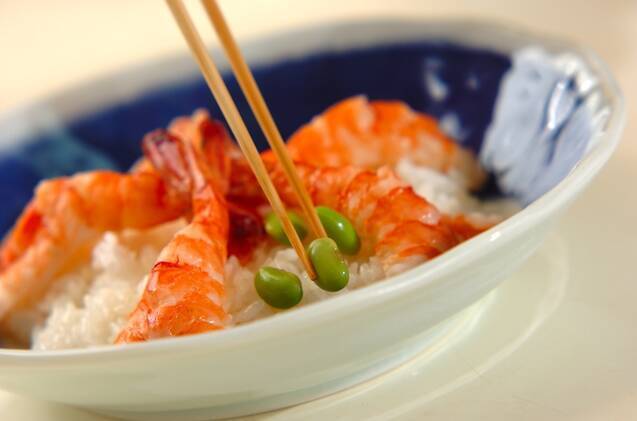 エビと枝豆のショウガ入りちらし寿司の献立の作り方の手順5