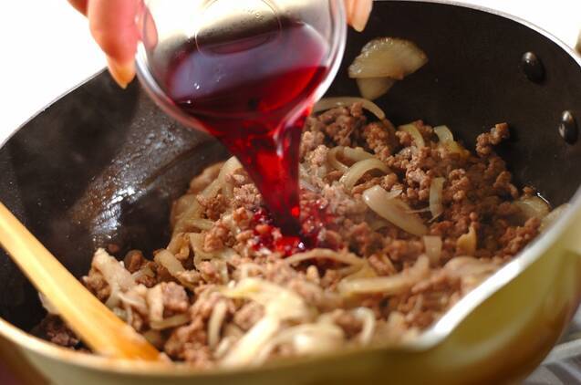 とろーりチーズのミートマカロニグラタンの作り方の手順4