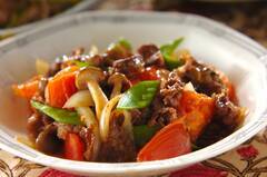 牛肉とトマトのオイスター炒め