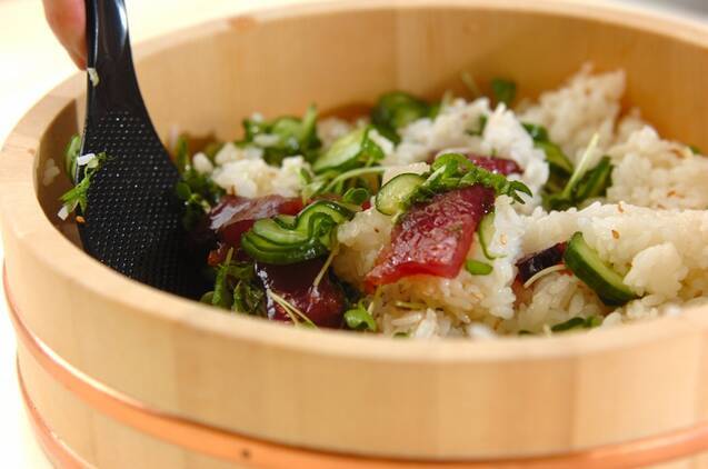 漬けカツオ寿司の作り方の手順9