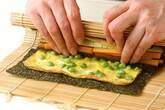 卵と野菜ののり巻きの作り方9