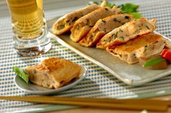 タイ風油揚げのはさみ焼き