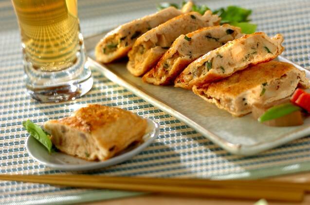 タイ風油揚げのはさみ焼き