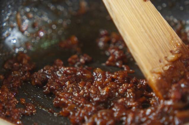 肉みそのレタス包みの作り方の手順6