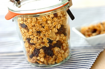 押し麦のグラノーラ